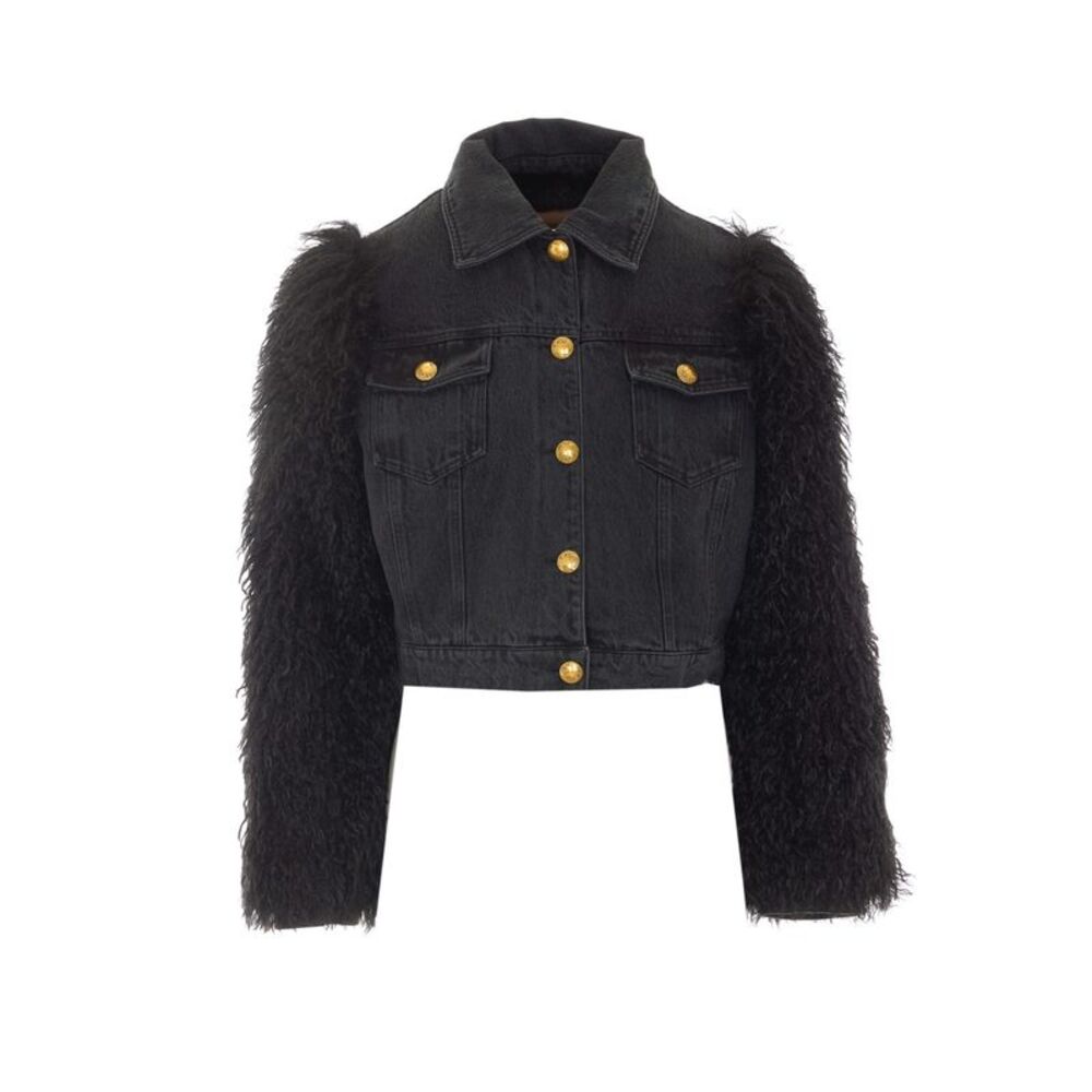 Twinset Women Cropped Denim Jacket